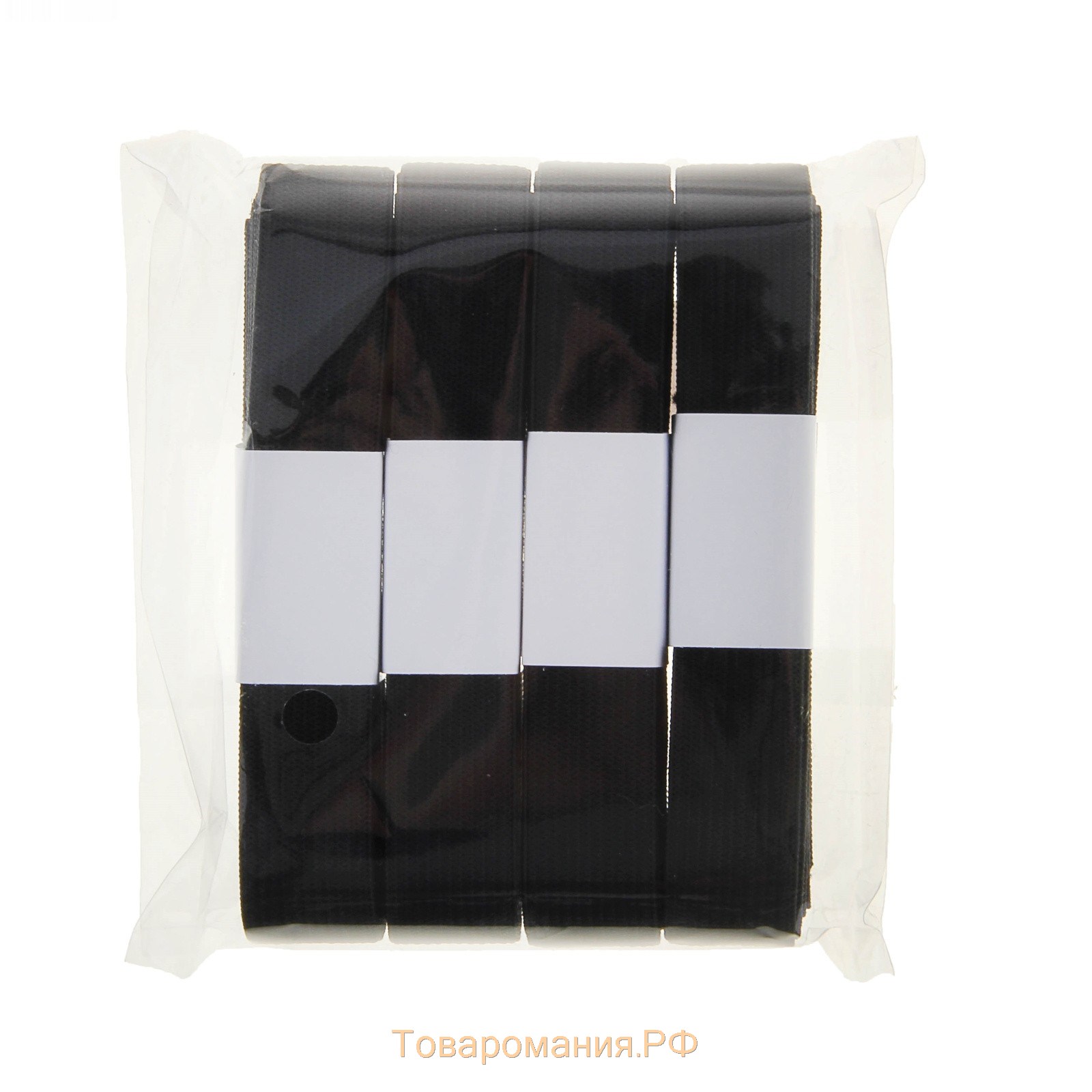 Резинки бельевые, 20 мм, 2,5 ± 0,5 м, 4 шт, цвет чёрный