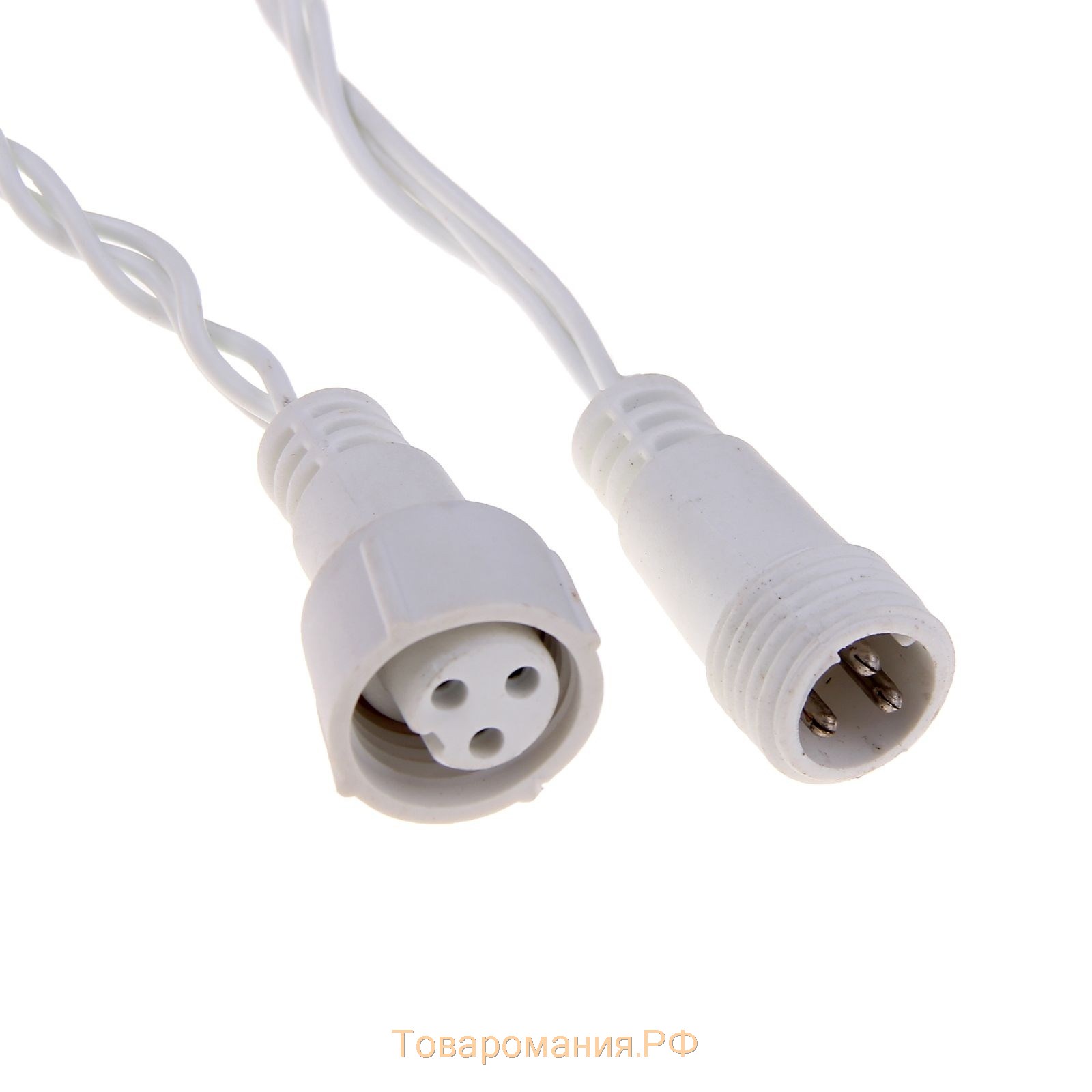 Гирлянда «Нить» 10 м, IP44, УМС, белая нить, 100 LED, свечение жёлтое, 220 В