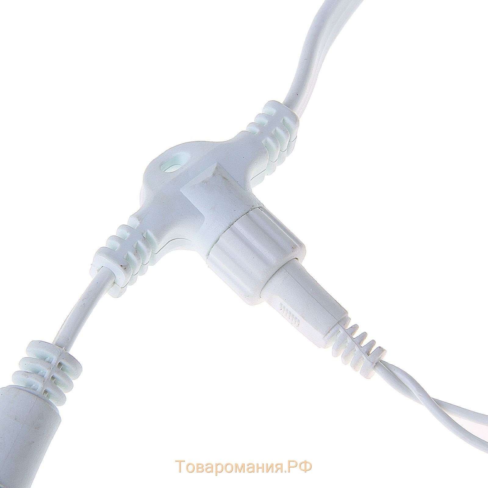 Гирлянда «Занавес» 2 × 6 м, IP44, УМС, белая нить, 1440 LED, свечение синее, 220 В