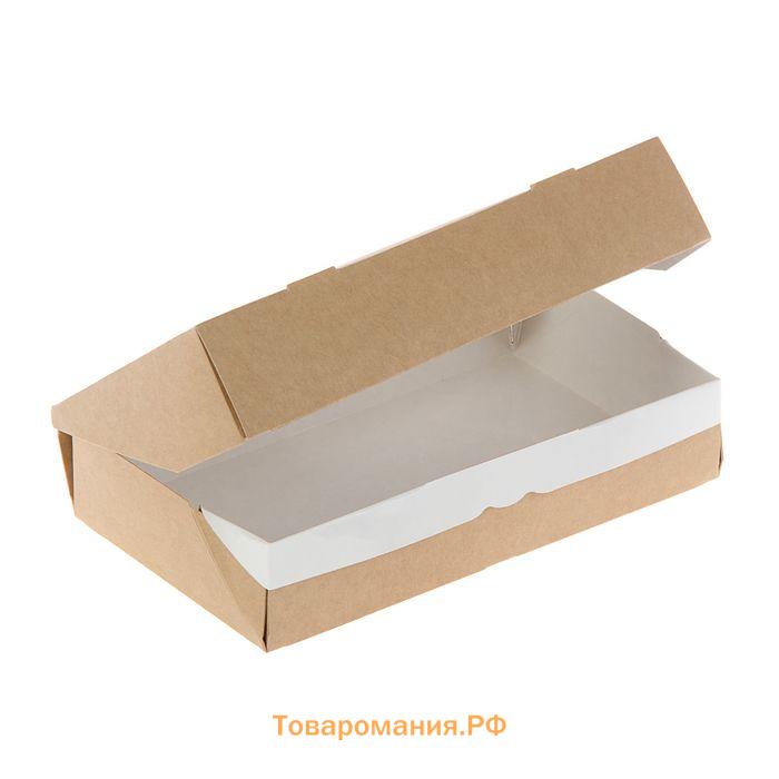 Коробка складная, крафт, 20 х 12 х 4 см, 1 л