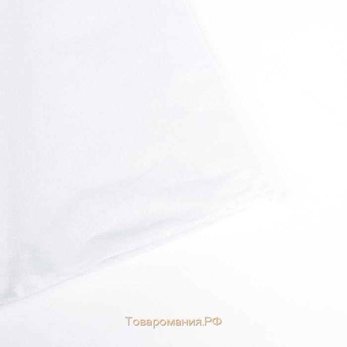 Бумага упаковочная тишью, белый, 50 см х 66 см