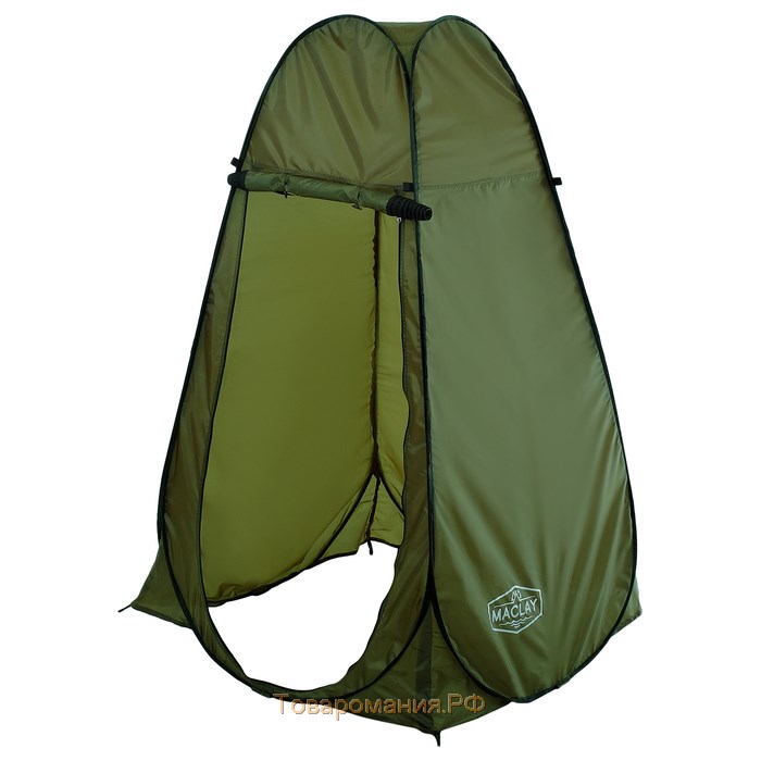 Палатка туристическая Maclay, самораскрывающаяся, для душа, 120х120х195 см, цвет зелёный