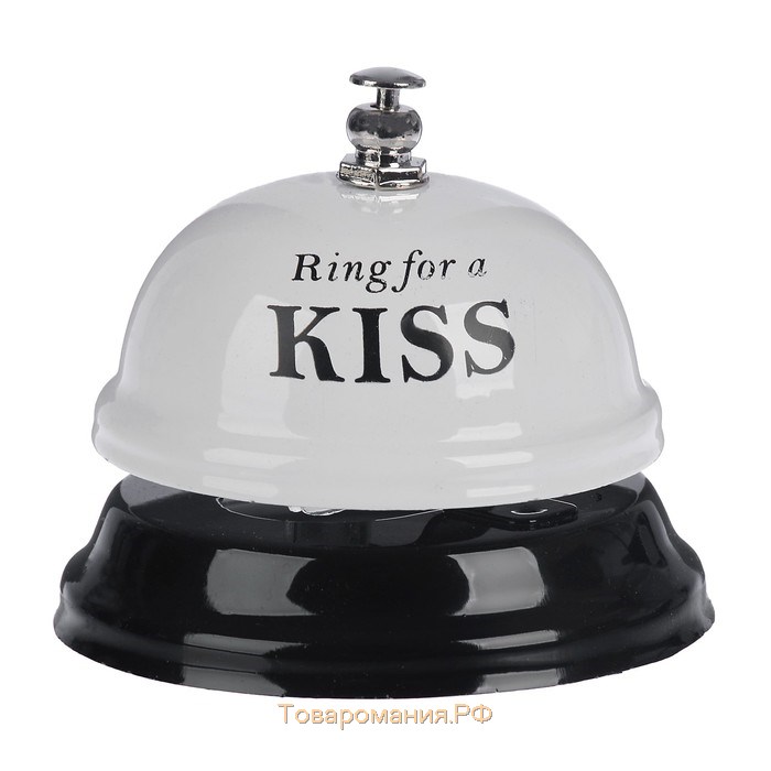 Звонок настольный "Ring for a kiss", 7.5 х 7.5 х 6 см