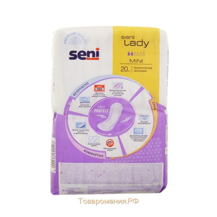 Урологические прокладки Seni Lady Mini, 20 шт