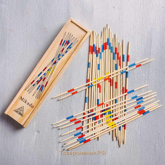 Настольная игра «Палочки Микадо», 31 деревянная палочка, 5+