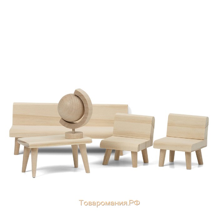 Набор деревянной мебели для домика «Гостиная»