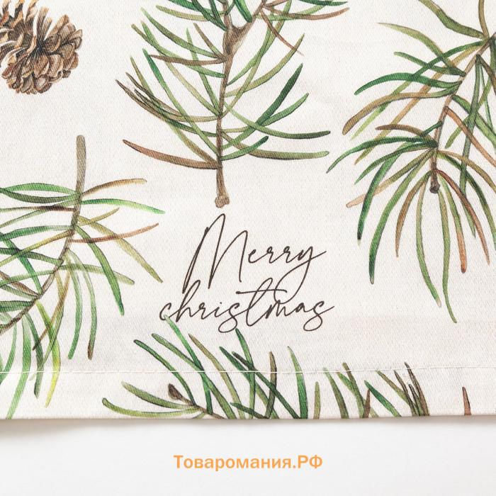 Новый год. Дорожка на стол новогодняя Christmas tree 40*147 см, 100% хл, саржа 190гр/2