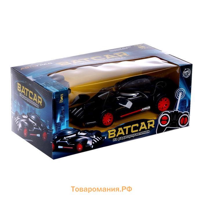 Машина BATCAR, радиоуправляемая, работает от батареек, цвет чёрный