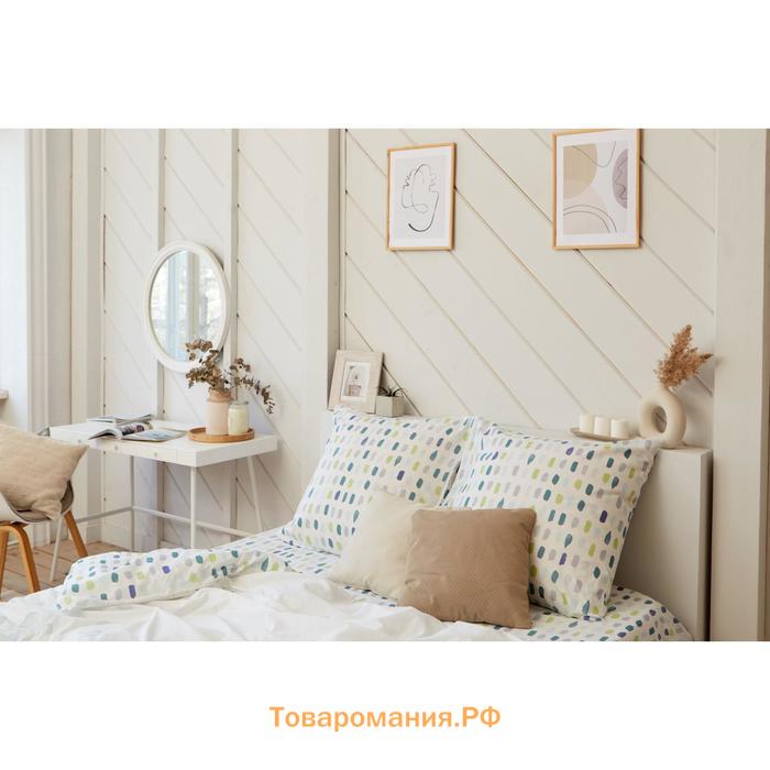 Постельное бельё «» Дуэт Eucalyptus 143х215 см - 2 шт, 220х240 см, 70х70 см - 2 шт