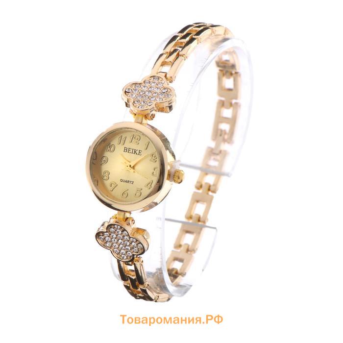 Женский подарочный набор "Наен" 2 в 1: наручные часы, браслет, d-2.5 см