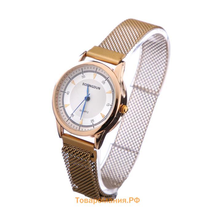 Женский подарочный набор Bolingdun 2 в 1: наручные часы, серьги, d-3.1 см