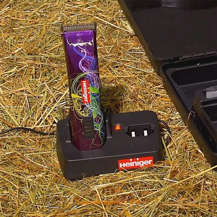 Машинка для стрижки кошек, с 2 аккумуляторами, фиолетовая, Heiniger Saphir Cord