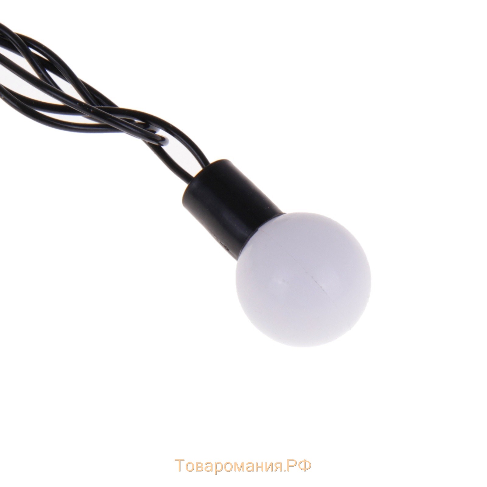 Гирлянда «Нить» 20 м с насадками «Шарики 1.5 см», IP44, тёмная нить, 200 LED, свечение мульти (RG/RB), мигание, 220 В