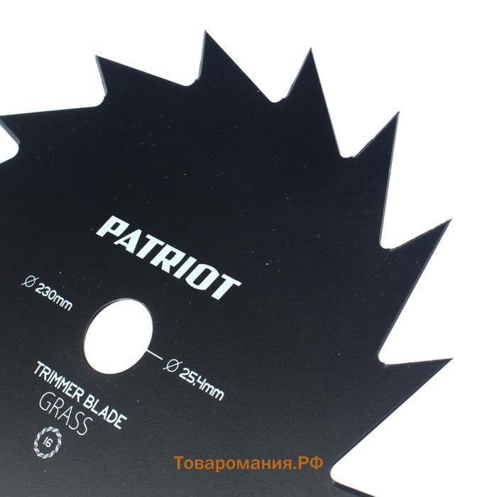 Нож PATRIOT TBS-16, D=230х25.4х1.6 мм, 16 зубьев