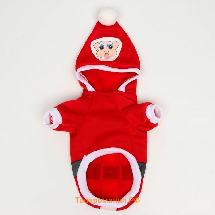 Новый год. Толстовка Santa, XL (ДС 40, ОГ 50 см)