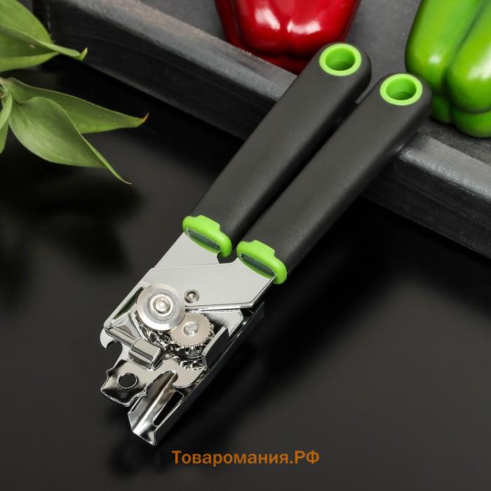 Нож консервный Lime, 20×5 см, цвет чёрный