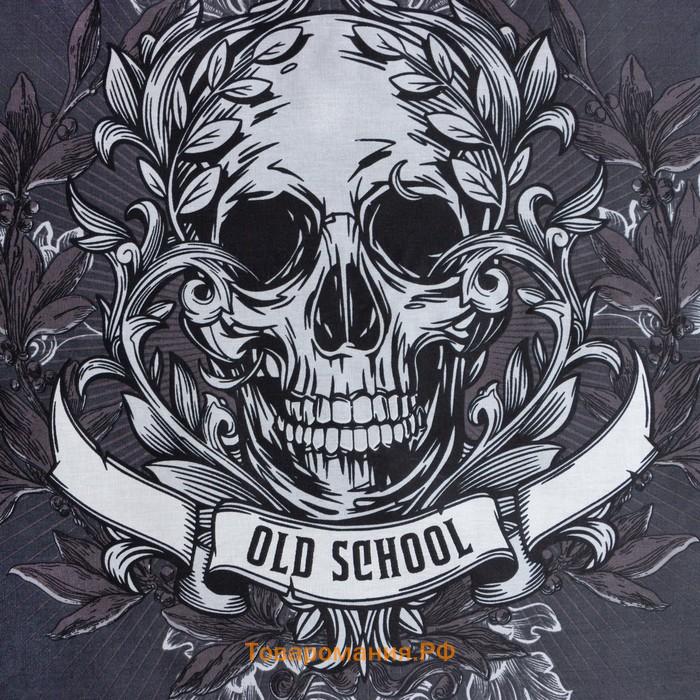 Постельное белье  2 сп Old school 175*215 см, 200*220 см, 70*70 см -2 шт, бязь