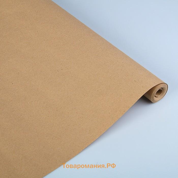 Бумага упаковочная крафтовая, 420 мм х 150 м, 78г/м2