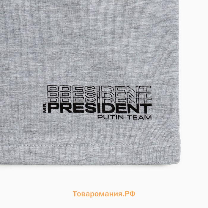 Шорты President, размер М, цвет серый