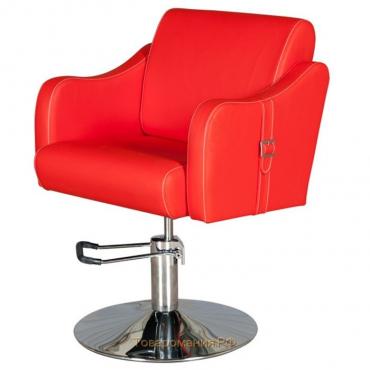 Парикмахерское кресло MANZANO (гидравлика), Sorento, цвет красный