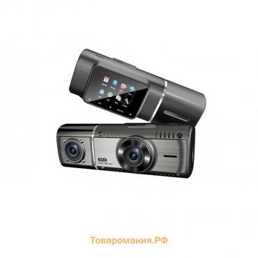 Видеорегистратор Camshel DVR 240, две камеры, 1.5", обзор 170°, 1920х1080