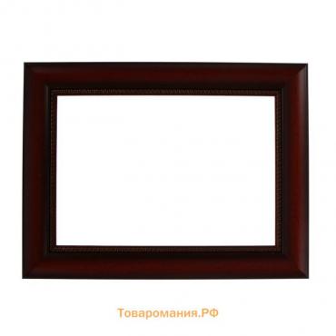 Рама для картин (зеркал) 21 х 30 х 4,4 см, пластиковая, Calligrata 6744, красное дерево