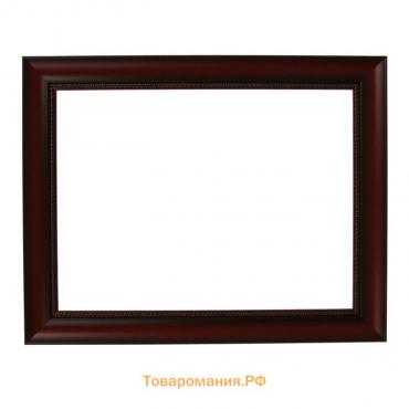 Рама для картин (зеркал) 30 х 40 х 4,4 см, пластиковая, Calligrata 6744, красное дерево