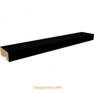 Интерьерная рейка МДФ "Бриона" Black Edition 2680х40х16 мм