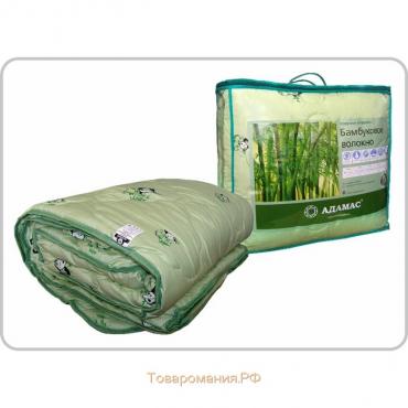 Одеяло всесезонное Адамас "Бамбук", размер 200х220 ± 5 см, 300гр/м2, чехол тик, цвет микс