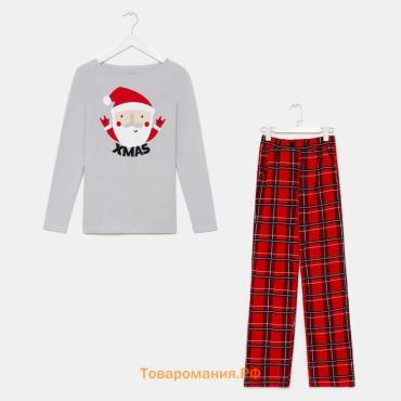 Новый год. Пижама мужская KAFTAN "Santa" размер 54