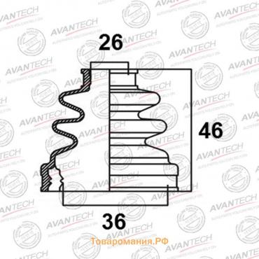 Пыльник привода Avantech BD0105
