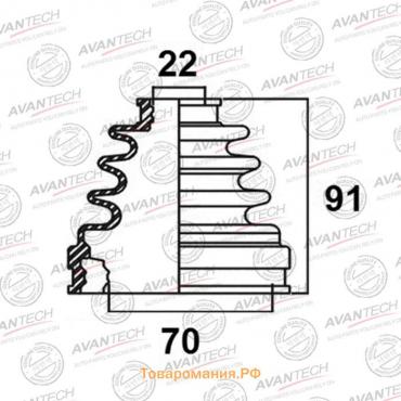 Пыльник привода Avantech BD0113
