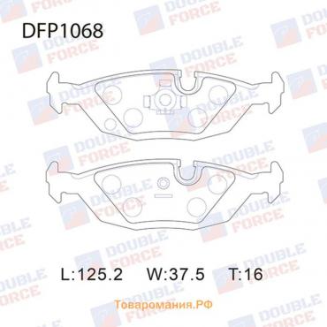 Колодки тормозные дисковые Double Force DFP1068