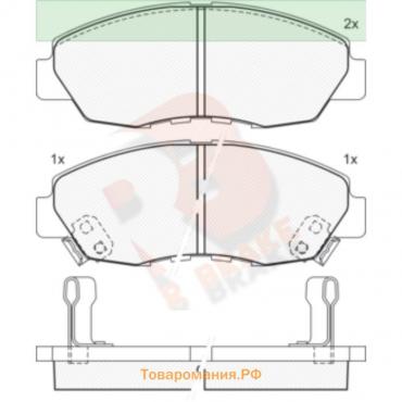 Дисковые тормозные колодки R BRAKE RB1329