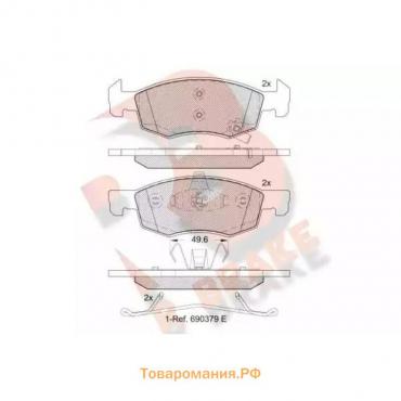 Дисковые тормозные колодки R BRAKE RB2223