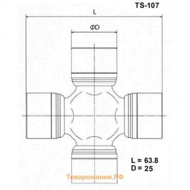 Крестовина карданного вала TOYO TS-107