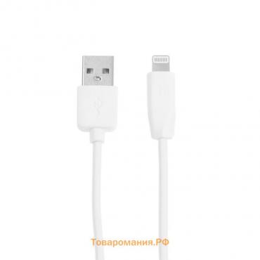 Кабель Hoco X1, Lightning - USB, 2.4 А, 2 м, белый