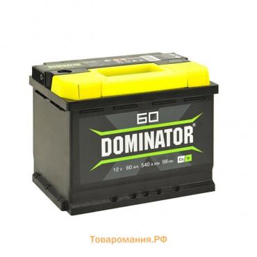 Аккумулятор Dominator 60 А/ч, 600 А, обратная полярность, 242х175х190 мм 107008s